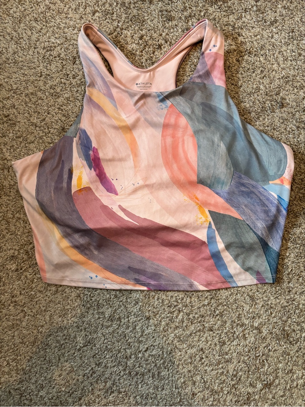 Athleta conscious long line crop top